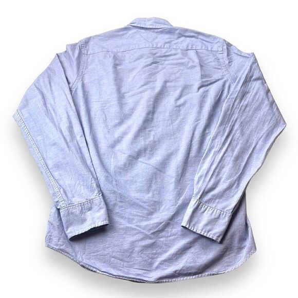 J. Crew Shirt Mens Small S Blue Slim Long Sleeve Button Down Collar Shirt - Picture 3 of 12